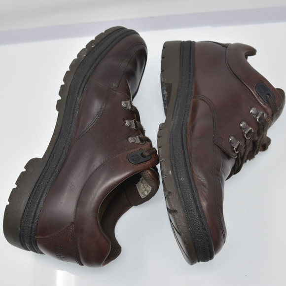 *Timberland Sz 11M Brown Leather Lace Up Comfort main image 6